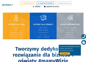 How wizja.net looks like on a tablet such as an iPad.