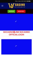 How wjcasinobr.vip looks like on a mobile device such as an iPhone.