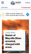 How wkbw.com looks like on a mobile device such as an iPhone.