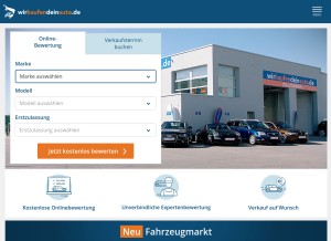 How wkda.de looks like on a tablet such as an iPad.
