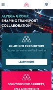 How wktransportservices.com looks like on a mobile device such as an iPhone.