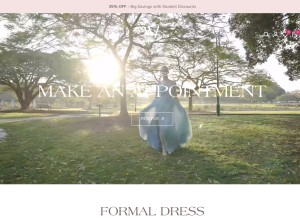How wlbridalgown.com.au looks like on a tablet such as an iPad.