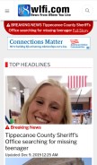 How wlfi.com looks like on a mobile device such as an iPhone.