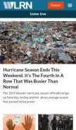 How wlrn.org looks like on a mobile device such as an iPhone.
