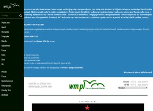 How wm.pl looks like on a tablet such as an iPad.