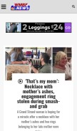 How wmbfnews.com looks like on a mobile device such as an iPhone.
