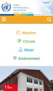 How wmo.int looks like on a mobile device such as an iPhone.