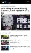 How wn.com looks like on a mobile device such as an iPhone.