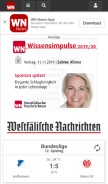 How wn.de looks like on a mobile device such as an iPhone.