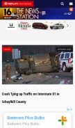 How wnep.com looks like on a mobile device such as an iPhone.