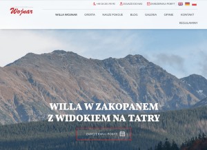 How wojnar.pl looks like on a tablet such as an iPad.