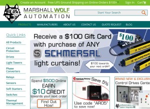 How wolfautomation.com looks like on a tablet such as an iPad.
