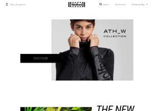 How wolfordshop.com looks like on a tablet such as an iPad.