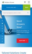 How wolterskluwerlb.com looks like on a mobile device such as an iPhone.