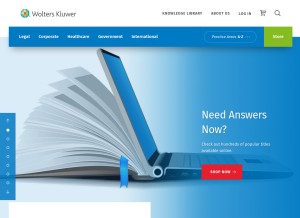 How wolterskluwerlb.com looks like on a tablet such as an iPad.