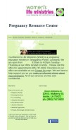 How womenslifeministries.org looks like on a mobile device such as an iPhone.