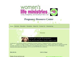 How womenslifeministries.org looks like on a tablet such as an iPad.