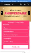 How wonderbox.fr looks like on a mobile device such as an iPhone.