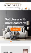 How woodpert.com looks like on a mobile device such as an iPhone.