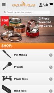 How woodturnerscatalog.com looks like on a mobile device such as an iPhone.