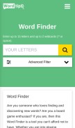 How word.tips looks like on a mobile device such as an iPhone.