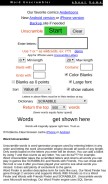 How wordunscrambler.com looks like on a mobile device such as an iPhone.