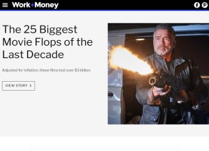 How workandmoney.com looks like on a tablet such as an iPad.