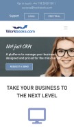 How workbooks.com looks like on a mobile device such as an iPhone.
