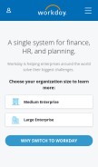 How workday.com looks like on a mobile device such as an iPhone.