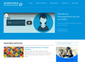 How workforcemanagementtoday.com looks like on a tablet such as an iPad.