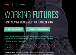 How workingfutur.es looks like on a tablet such as an iPad.