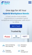 How workinsync.io looks like on a mobile device such as an iPhone.