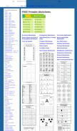 How worksheetfun.com looks like on a mobile device such as an iPhone.