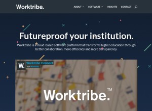 How worktribe.com looks like on a tablet such as an iPad.