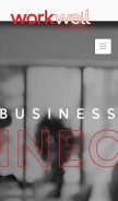 How workwelltech.com looks like on a mobile device such as an iPhone.