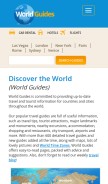 How world-guides.com looks like on a mobile device such as an iPhone.