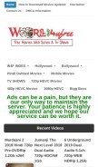 How world4ufree.host looks like on a mobile device such as an iPhone.