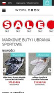 How worldbox.pl looks like on a mobile device such as an iPhone.