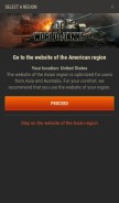 How worldoftanks.asia looks like on a mobile device such as an iPhone.
