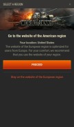 How worldoftanks.eu looks like on a mobile device such as an iPhone.
