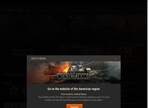 How worldoftanks.ru looks like on a tablet such as an iPad.