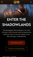 How worldofwarcraft.com looks like on a mobile device such as an iPhone.