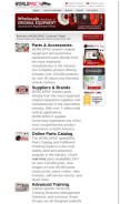 How worldpac.com looks like on a mobile device such as an iPhone.