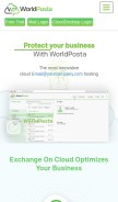 How worldposta.com looks like on a mobile device such as an iPhone.