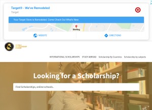 How worldscholarshipforum.com looks like on a tablet such as an iPad.