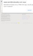 How worldtimebuddy.com looks like on a mobile device such as an iPhone.
