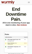 How wormly.com looks like on a mobile device such as an iPhone.
