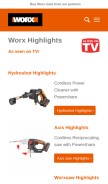How worxlandroid.com looks like on a mobile device such as an iPhone.