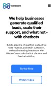How wotnot.io looks like on a mobile device such as an iPhone.