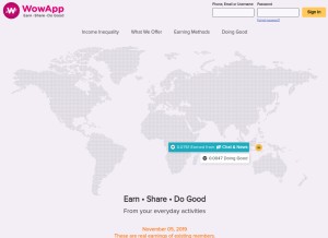 How wowapp.com looks like on a tablet such as an iPad.